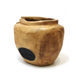 Wazon Misa Świecznik z drewna egzotycznego 23x26cm